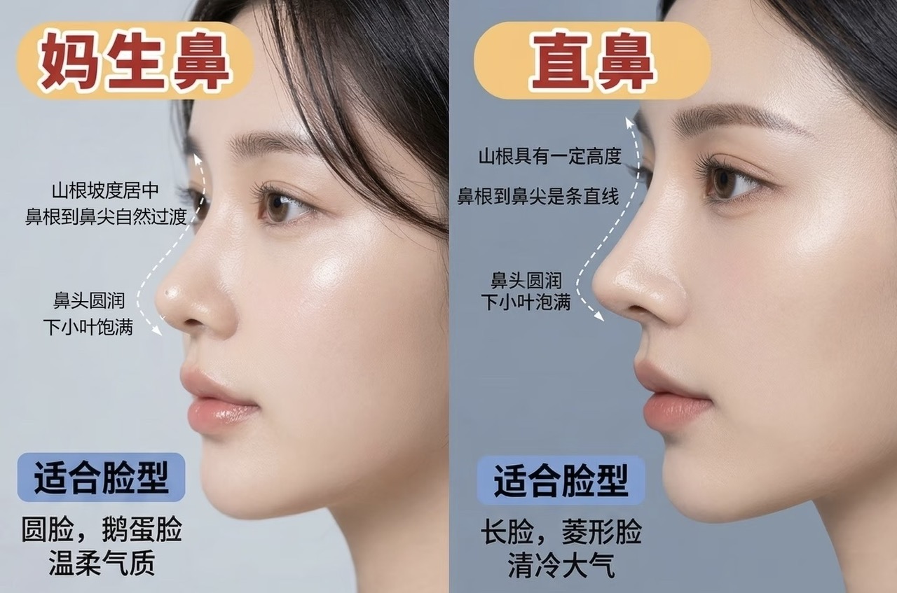 Dáng mũi cong tự nhiên