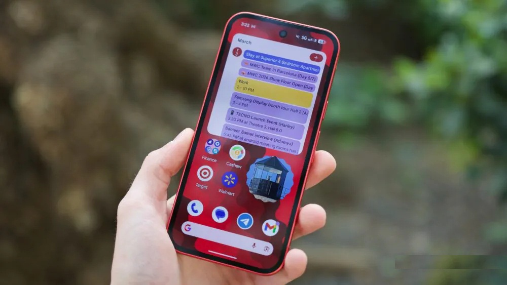 Màn hình chính của điện thoại Pixel 10a (Ảnh: Internet)