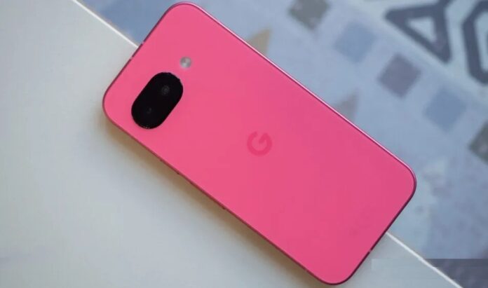 Điện thoại Pixel 9a màu hồng mẫu đơn (Ảnh: Internet)