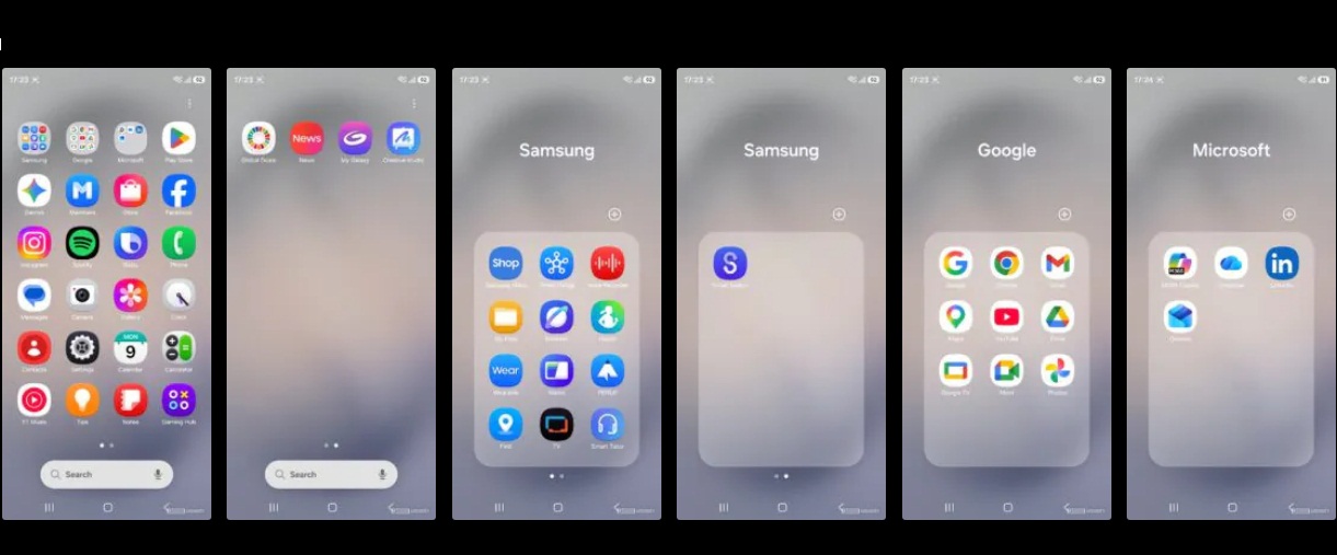 Các ứng dụng được cài đặt sẵn trên điện thoại Galaxy S26 Ultra (Ảnh: Internet)