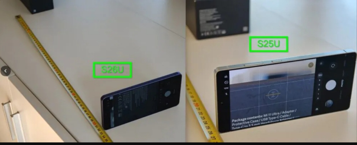 Khoảng cách lấy nét tối thiểu của Galaxy S26 Ultra so với Galaxy S25 Ultra (Ảnh: Internet)