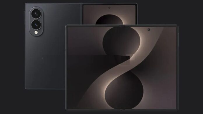 Hình ảnh render CAD của điện thoại Galaxy Z Fold 8 Wide (Ảnh: Internet)