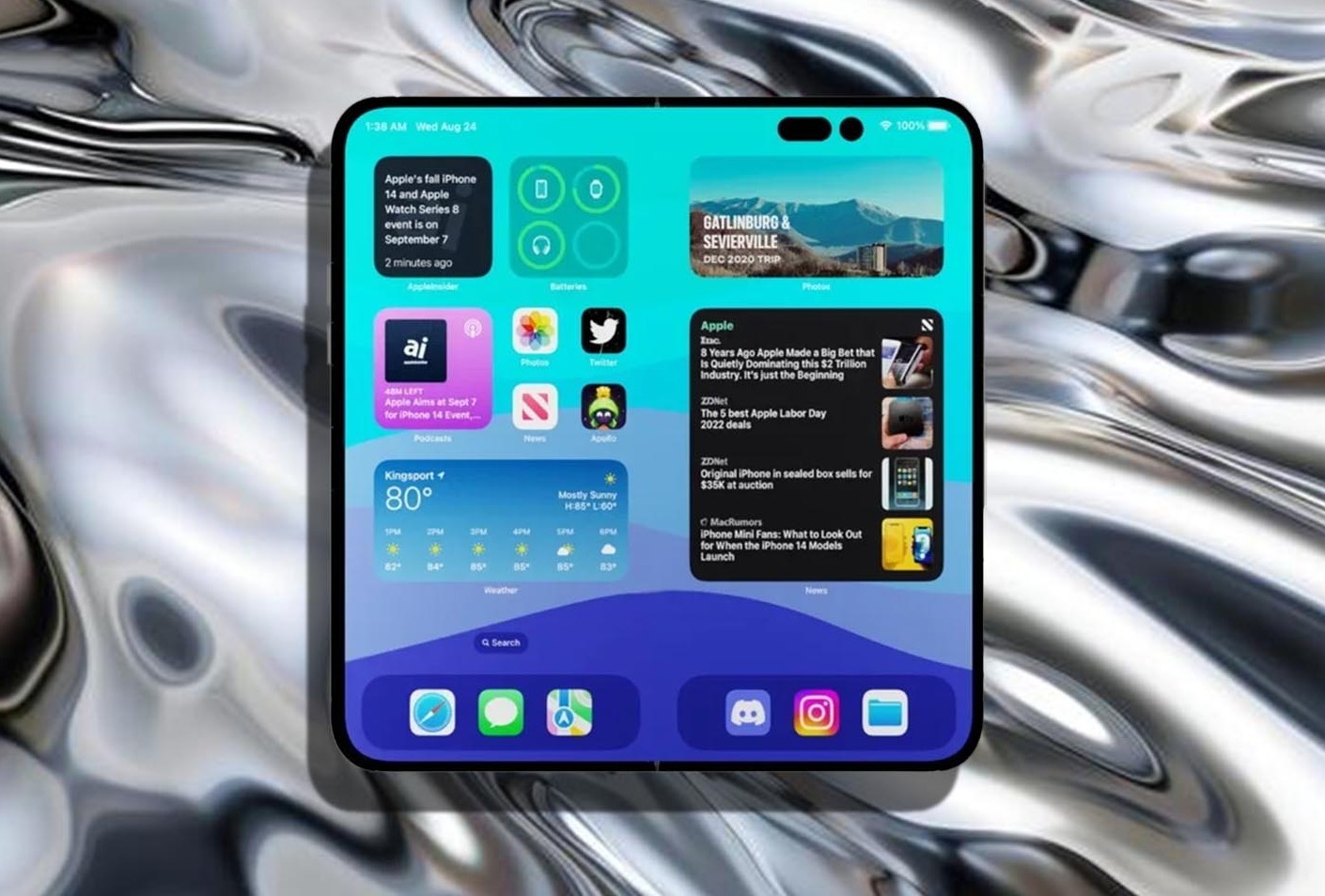 iOS 27 sẽ hỗ trợ cho iPhone gập (Ảnh: Internet)