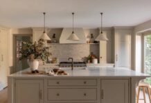 màu sơn nhà bếp Bảng màu ấm áp