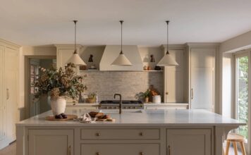 màu sơn nhà bếp Bảng màu ấm áp