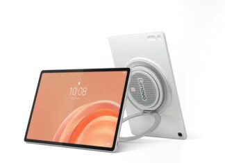 Máy tính bảng Lenovo Tab Plus Gen 2 sẽ có thiết kế độc đáo với loa siêu lớn ở giữa máy Hình ảnh tiết lộ máy tính bảng Lenovo Tab Plus Gen 2 (Ảnh: Internet)