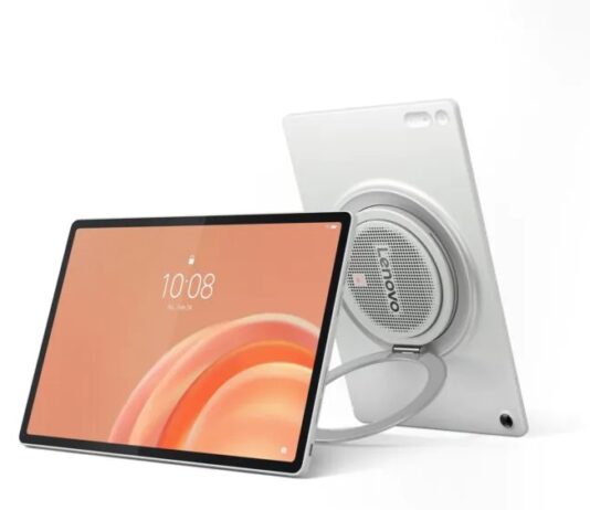 Máy tính bảng Lenovo Tab Plus Gen 2 sẽ có thiết kế độc đáo với loa siêu lớn ở giữa máy Hình ảnh tiết lộ máy tính bảng Lenovo Tab Plus Gen 2 (Ảnh: Internet)