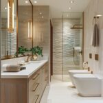 9 cách đơn giản giúp nâng cấp phòng tắm Thay đèn chiếu sáng