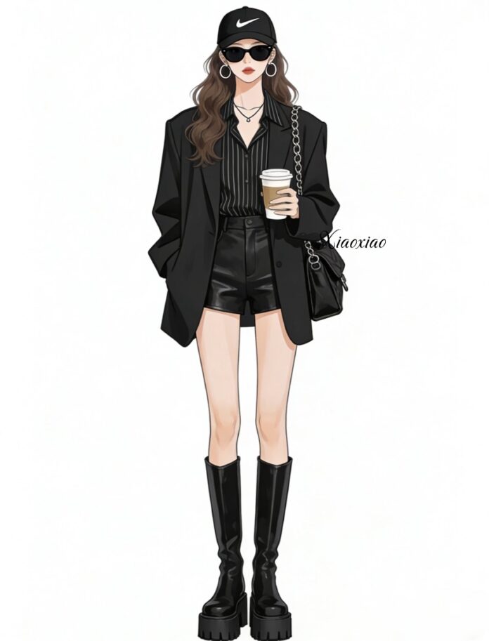Áo Blazer, Sơ mi kẻ và Boots dài