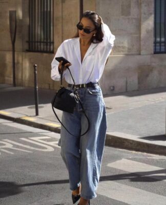 10 kiểu giày giúp bạn mặc quần baggy jeans cực kỳ sành điệu Giày cao gót mũi nhọn