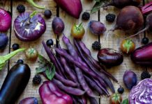 rau củ quả màu tím