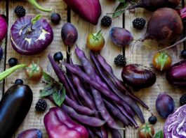 rau củ quả màu tím