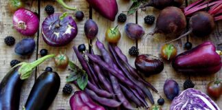 rau củ quả màu tím