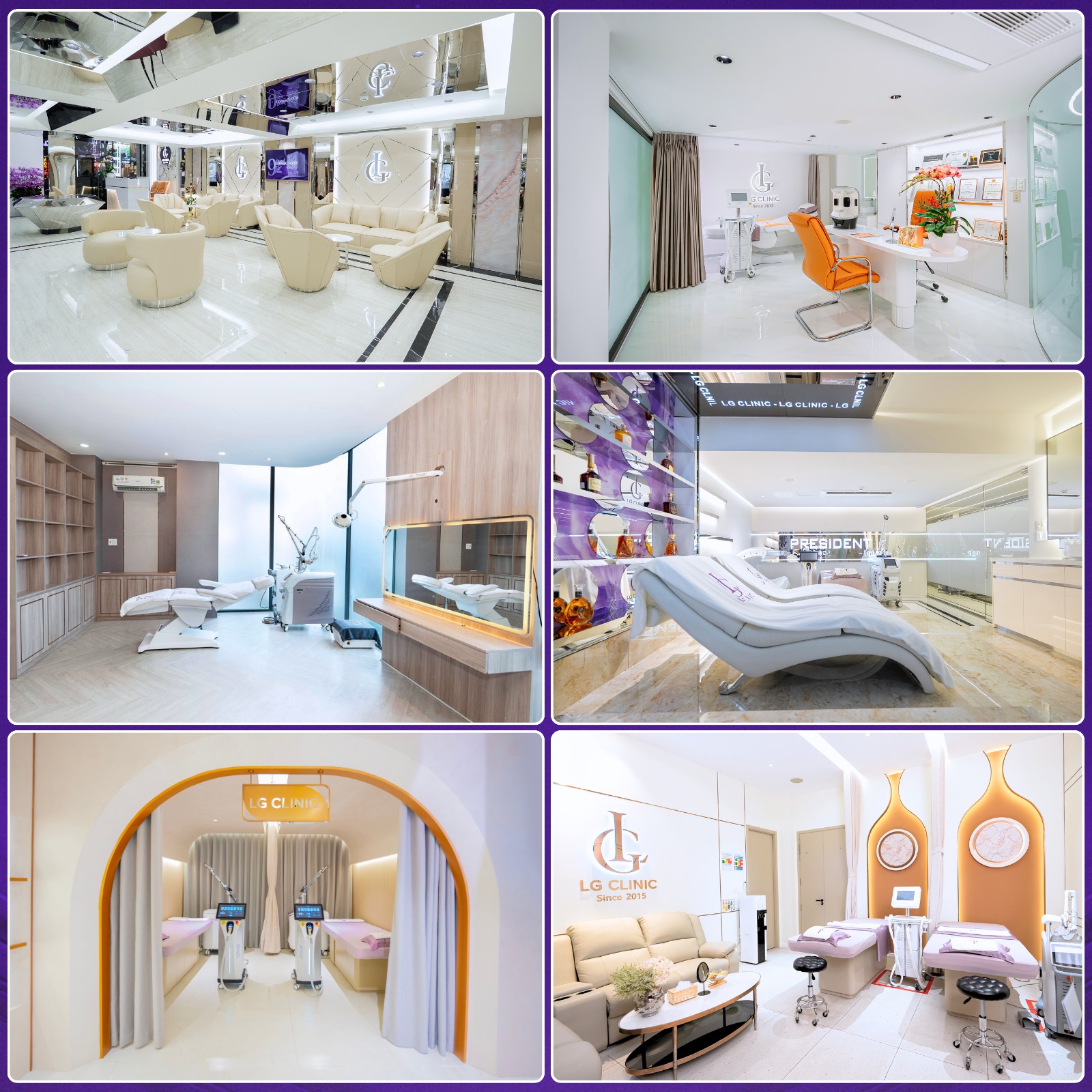 Mỗi chi nhánh LG Clinic đều sở hữu không gian sang trọng và hiện đại