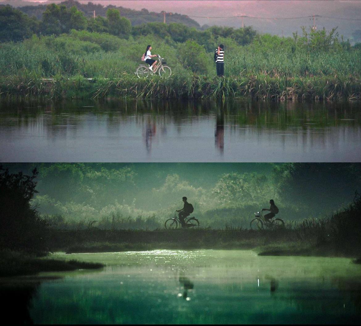 Khung hình đậm chất thơ được lồng ghép trong câu chuyện tình yêu trải dài bốn mùa (Ảnh: Internet)