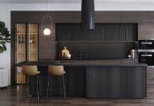 5 xu hướng tủ bếp được các nhà thiết kế nội thất yêu thích trong năm 2026 Tủ bếp gỗ tối màu