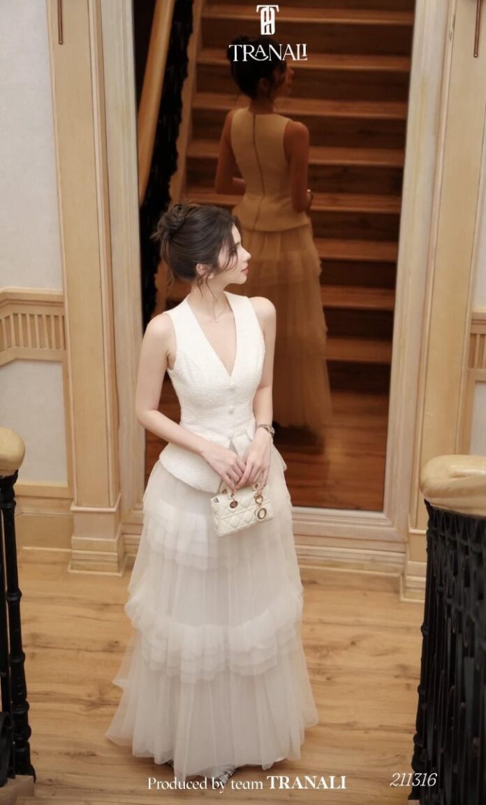 Set váy Tweed & Tulle tầng