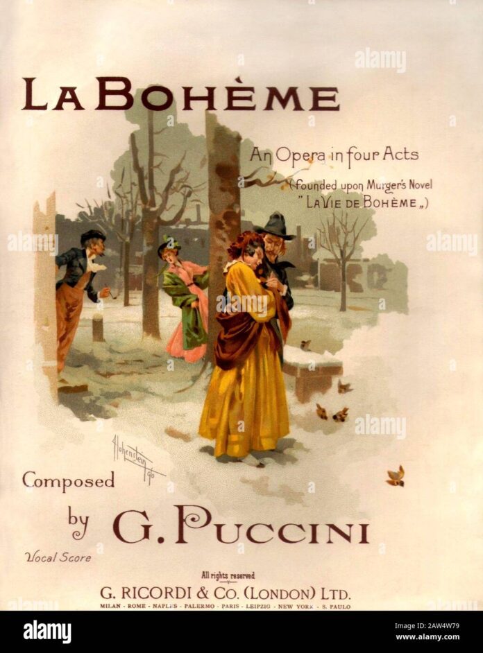 Tác phẩm La Bohème. Nguồn: Internet