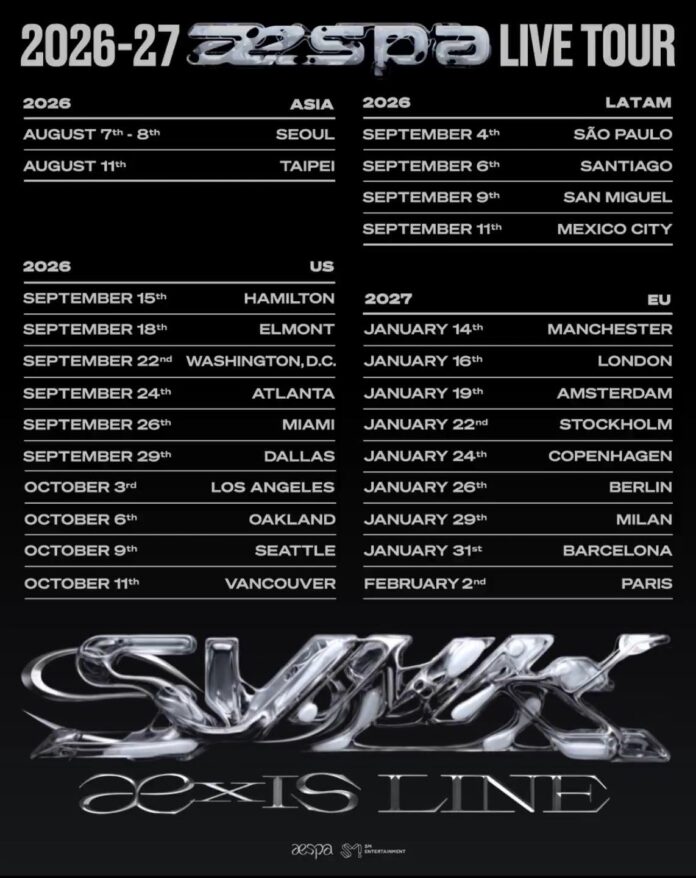 Loich tour mới của aespa