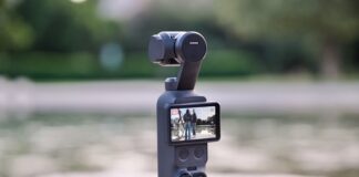 Màn hình và các nút điều khiển của camera Osmo Pocket 4 (Ảnh: Internet)