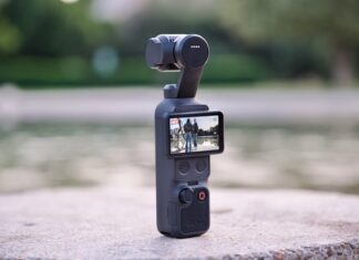 Màn hình và các nút điều khiển của camera Osmo Pocket 4 (Ảnh: Internet)