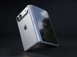 Hình ảnh dự đoán iPhone màn hình gập của Apple (Ảnh: Internet)