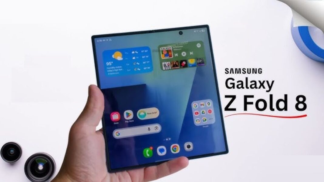 Hình ảnh dự đoán điện thoại màn hình gập Galaxy Z Fold 8 (Ảnh: Internet)