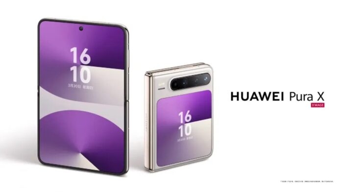 Điện thoại màn hình gập HUAWEI Pura X (Ảnh: Internet)