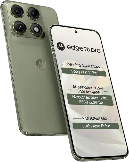 Điện thoại Motorola Edge 70 Pro phiên bản màu Pantone Tea (Ảnh: Internet)