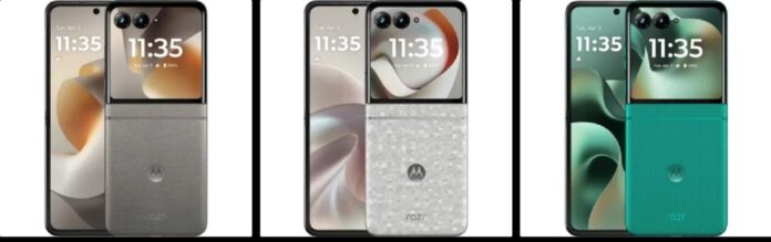 Hình ảnh tiết lộ điện thoại Motorola Razr 2026 với các màu (Ảnh: Internet)