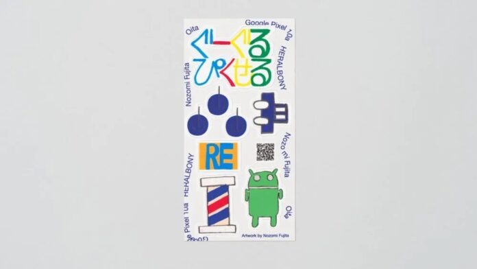 Bộ sticker của điện thoại Pixel 10a Isai Blue (Ảnh: Internet) Bộ sticker của điện thoại Pixel 10a Isai Blue (Ảnh: Internet)