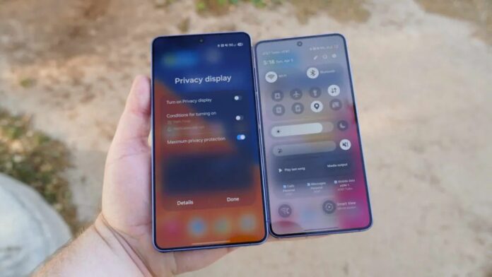 So sánh màn hình của Galaxy S26 Ultra và Galaxy S26 cơ bản (Ảnh: Internet)