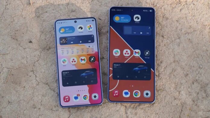 Màn hình của Galaxy S26 (trái) và Galaxy S26 Ultra (phải) (Ảnh: Internet)