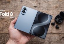 Hình ảnh dự đoán điện thoại gập Galaxy Z Fold 8 Wide của Samsung (Ảnh: Internet)