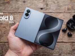 Hình ảnh dự đoán điện thoại gập Galaxy Z Fold 8 Wide của Samsung (Ảnh: Internet)