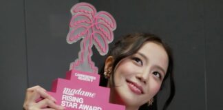 Jisoo trở thành nghệ sĩ châu Á đầu tiên thắng giải Madame Figaro Rising Star tại Cannes (Ảnh: Internet)