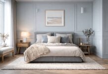 8 cách biến phòng ngủ màu xanh dương thành không gian mộng mơ, thư giãn tuyệt đối Xanh lam nhạt