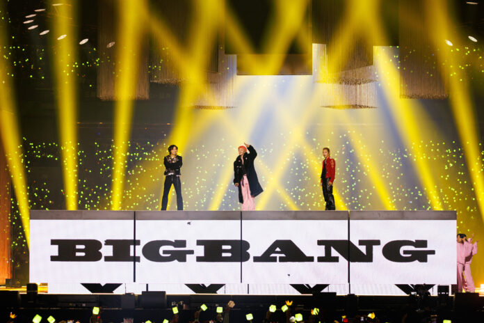 Khán giả chuẩn bị thưởng thức sân khấu mãn nhãn cả phần nhìn và phần nghe của BIGBANG (Ảnh: Internet)