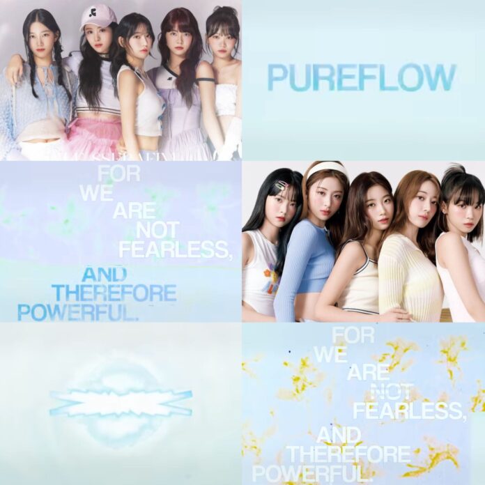 LE SSERAFIM sẽ "tái xuất" với album “PUREFLOW pt.1” trong tháng 5 (Ảnh: Internet)