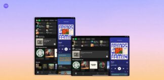 Giao diện mới của Spotify trên máy tính bảng (Ảnh: Internet)