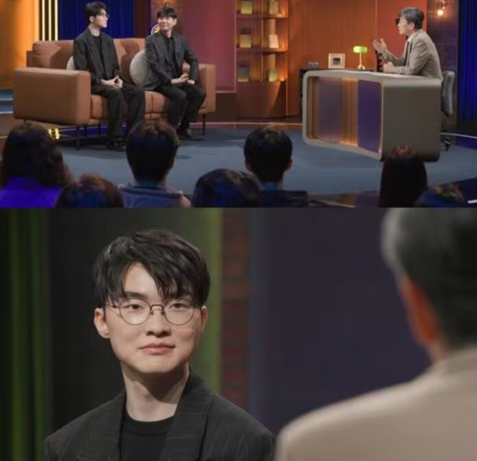 Tuyển thủ Faker xuất hiện trên “Son Seok-hee’s Questions" (Ảnh: Internet)