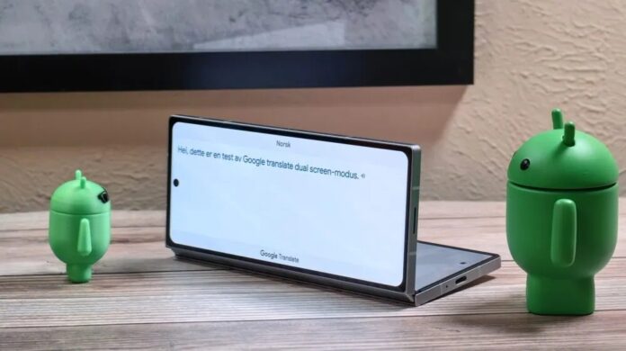 Ứng dụng Google Dịch trên điện thoại màn hình gập Galaxy Z Fold 6 (Ảnh: Internet)