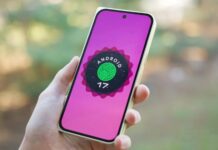 Logo Android 17 trên điện thoại Pixel 10 Pro Fold (Ảnh: Internet)