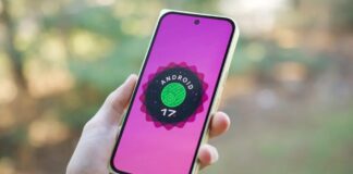 Logo Android 17 trên điện thoại Pixel 10 Pro Fold (Ảnh: Internet)