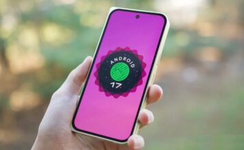 Logo Android 17 trên điện thoại Pixel 10 Pro Fold (Ảnh: Internet)