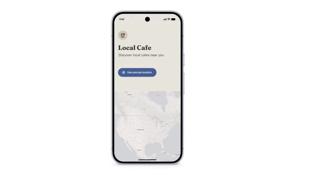 Tính năng chia sẻ vị trí chính xác tạm thời trên Android 17 (Ảnh: Internet)