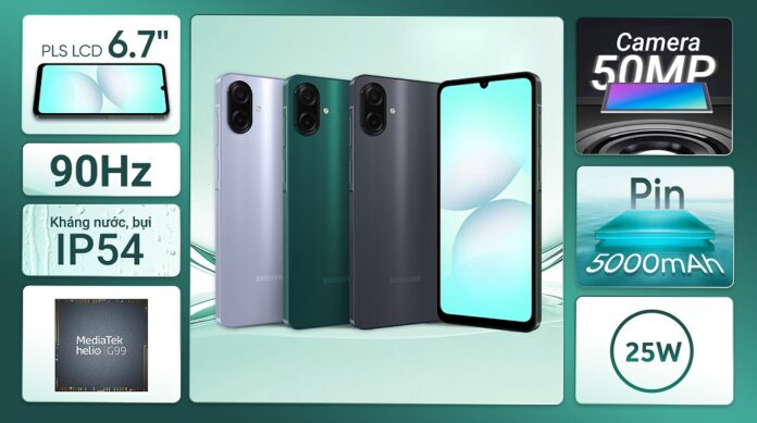 Điện thoại Galaxy A07 4G của Samsung (Ảnh: Internet)