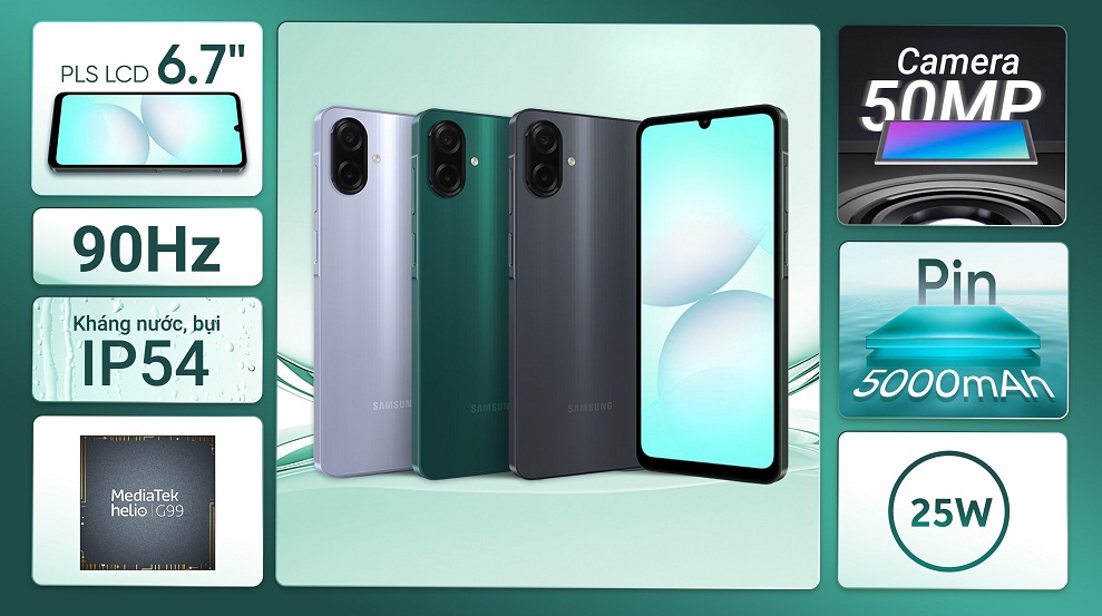 Điện thoại Galaxy A07 4G của Samsung (Ảnh: Internet)