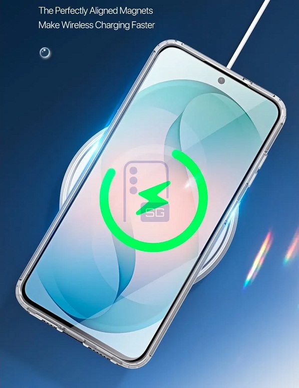 Hình ảnh render điện thoại Galaxy S26 FE cùng với ốp lưng của bên thứ ba (Ảnh: Internet)