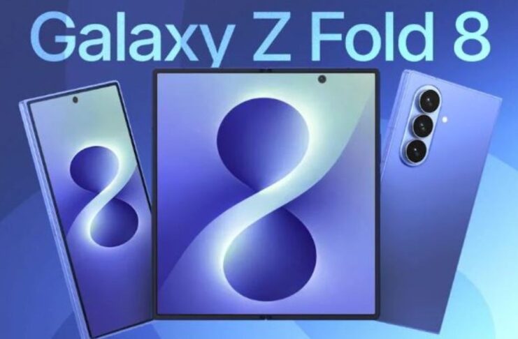 Hình ảnh dự đoán điện thoại màn hình gập Galaxy Z Fold 8 của Samsung (Ảnh: Internet)